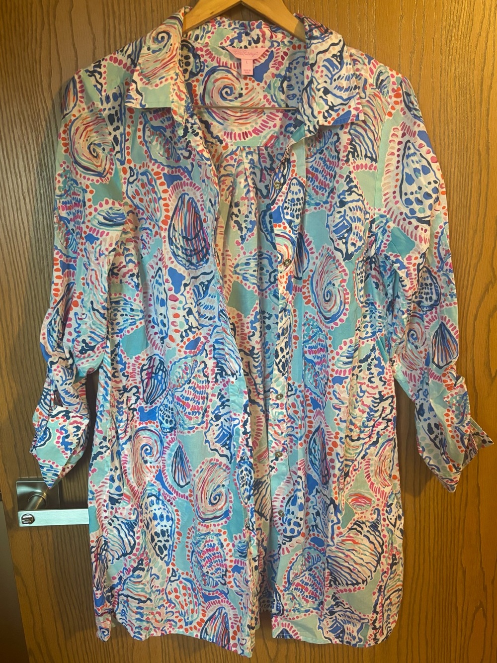 Lilly Pulitzer Jupiter Island Tunic Cover Up in Shell Me About It 🐚